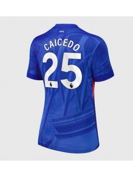 Chelsea Moises Caicedo #25 Replika Hemmakläder Dam 2025-26 Kortärmad